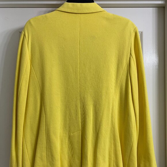 Talbots Women's Yellow Blazer, Size 14 - Picture 3 of 6